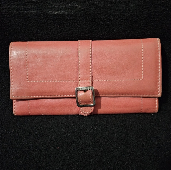 No Brand Salmon/Pinkish Bi-Fold Faux Leather Wallet - Picture 1 of 6
